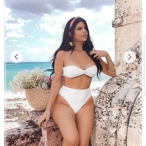 F21 High-waist bikini bottoms